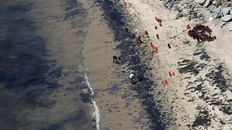 California governor declares state of emergency after oil slick spreads off coast